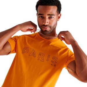 Nike Air Jordan Paris Saint-Germain T-Shirt DV0634-705 Yellow Men's